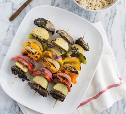 Овощной кебаб на гриле