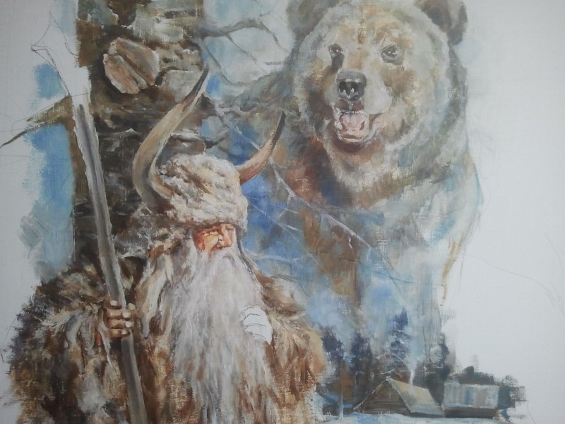 Картины красноярского художника Владислава Дзалба из серии "СЛАВЯНСКИЕ БОГИ"