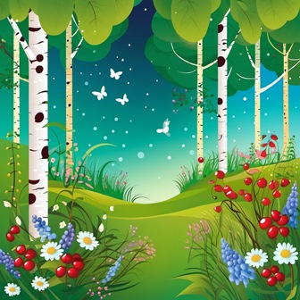 В шелесте белых берёз... В шелесте белых берёз...