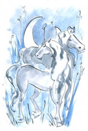 На лугу серебряные кони... Видеостихотворение