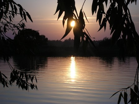 Вечер смотрится в речку...