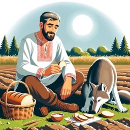 Волк и мужик Сказка в стихах