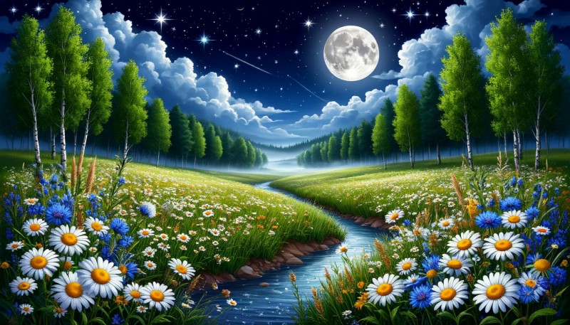 Притомилась ночь-старушка...