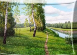 Серебрится речка...