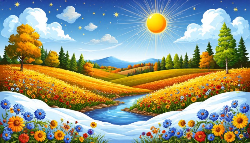 Лежит в лесах осенняя печаль...