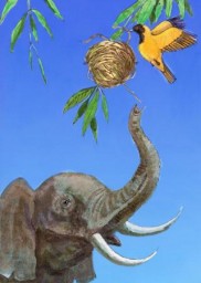 Птичка и слон  Сказка в стихах
