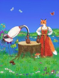 Про лису и журавля Видеосказка