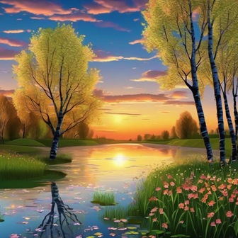 Вечер вышел на простор...