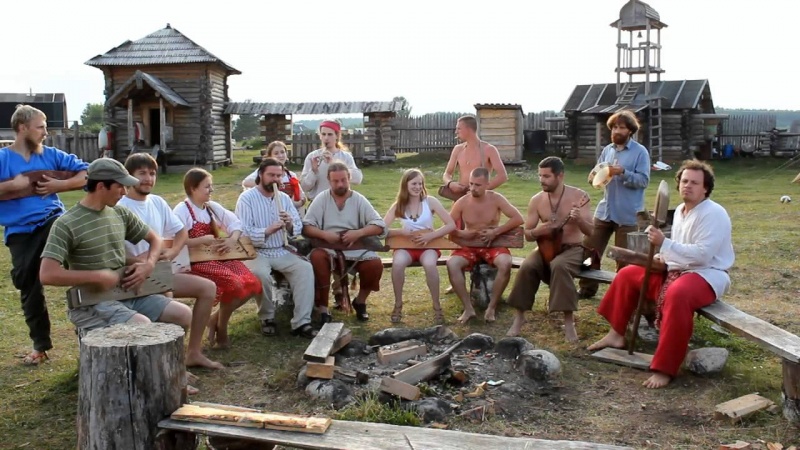 Одновременная Игра на Гуслях "Русич". ОЧЕНЬ КРУТО !!!