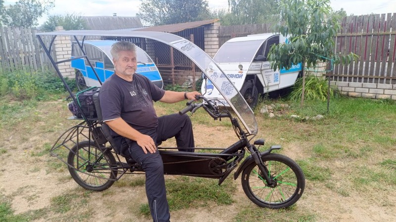 Белорусский веломобиль седьмого поколения, дорожные испытания