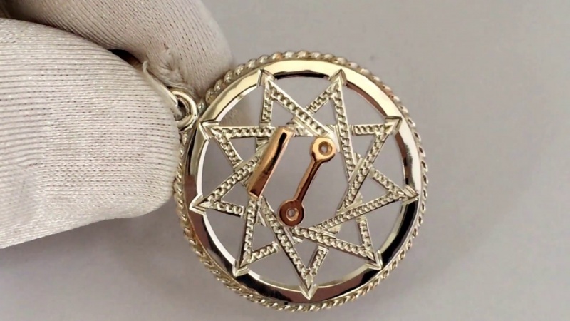 Чертог Щуки    Славянский гороскоп Ручная работа Серебро 925, золото 525