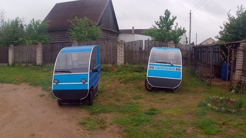 Белорусский веломобиль для деревни и дождя