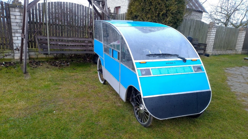 Электро веломобиль для деревни восьмого поколения в конце ролика