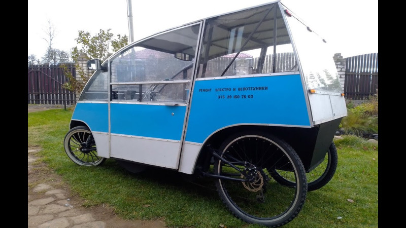 Веломобиль для деревни, обзор веломобиля. Velomobile for the village, review of the velomobile.