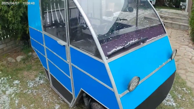 Белорусский веломобиль восьмого поколения. Belarusian velomobile of the eighth generation.