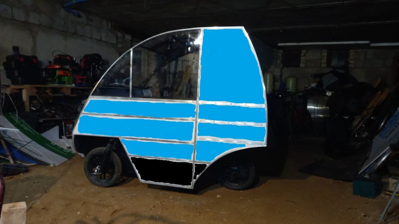 Белорусский веломобиль, поездка по делам. Belarusian velomobile, business trip.