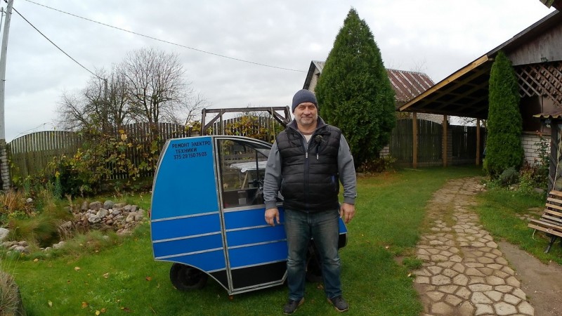 Белорусский электро веломобиль как идеальный транспорт для деревни