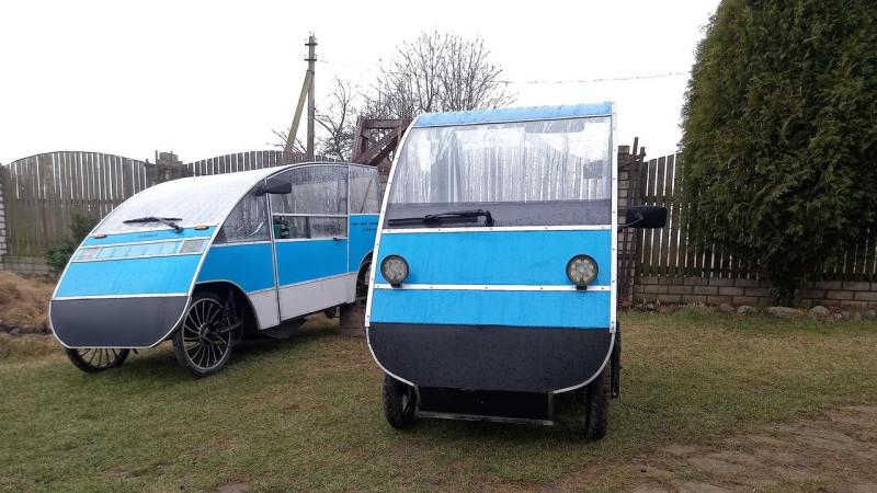 Белорусский веломобиль, испытания продолжаются. Belarusian velomobile, testing continues.
