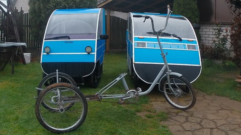Электровеломобиль из немецкого трехколесного велосипеда