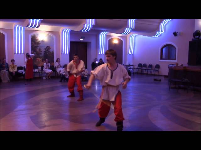 Сильнейший танец с саблями на русской Вечёрке! Добрыня и Вежа